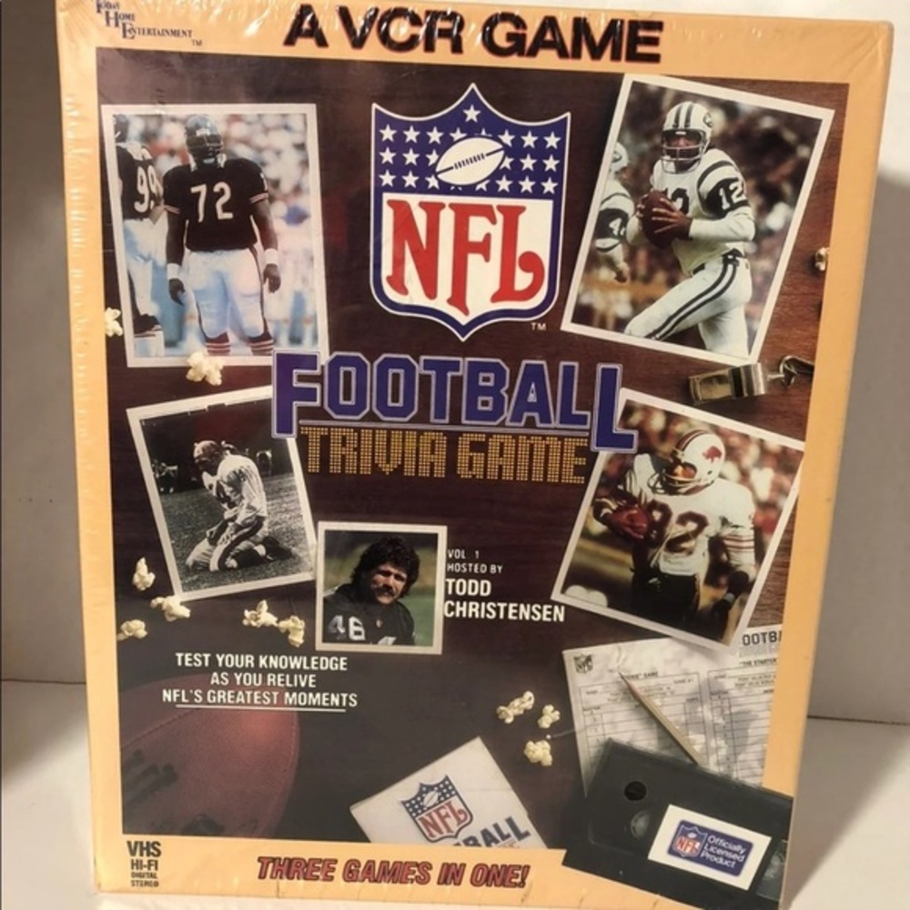New Vintage A‎ Vcr game NFL FootBall
Trivia Game